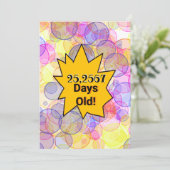 70歳の誕生日バッジ年齢(日) 招待状 (スタンド正面)