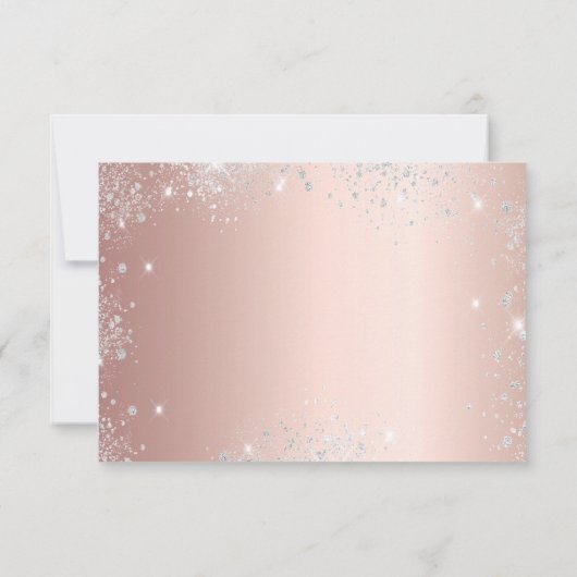 70歳の誕生日バラグリッター日付を保存 セーブザデート (裏面)