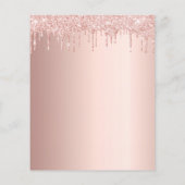 70歳の誕生日バラ金ゴールドグリッター予算 チラシ (裏面)