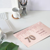 70歳の誕生日バラ金ゴールドピンクドリップス名 ゲストブック