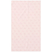 70歳の誕生日バラ金ゴールドピンクhello7文字 テーブルクロス (正面)