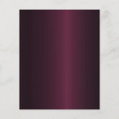 70歳の誕生日バーガンディ金ゴールド招待 (裏面)