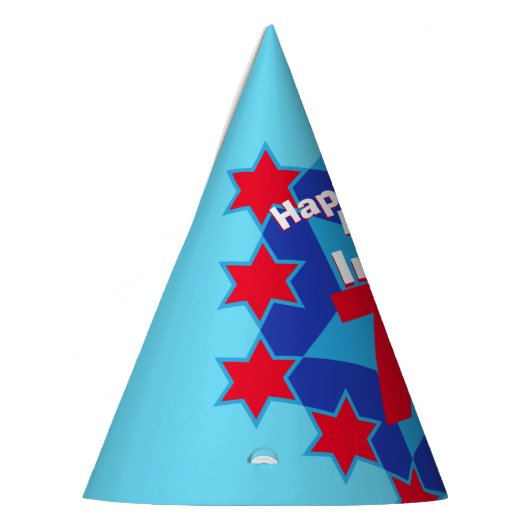 70歳の誕生日パーソナライズされた写真スター名hat パーティーハット (左)