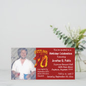 70歳の誕生日パーティフォト招待状 (スタンド正面)