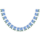 70歳の誕生日パーティーのための草の中の白いゴルフボール バンティングフラッグ (全)