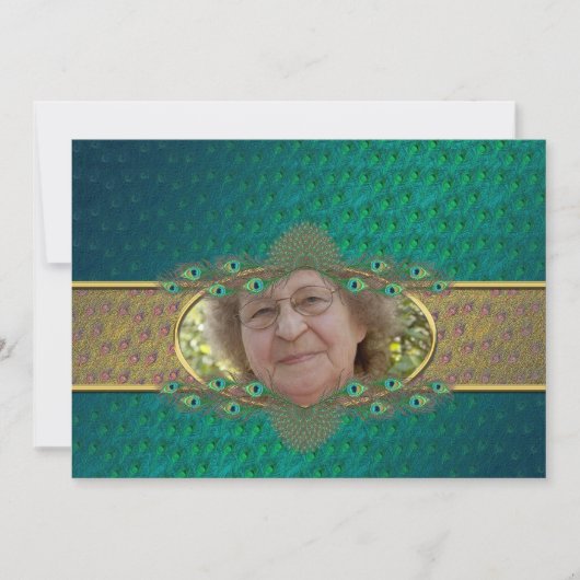 70歳の誕生日パーティーのテンプレート招待状 招待状 (正面)