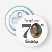 70歳の誕生日パーティーの写真ギフト 栓抜き (正面)
