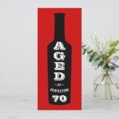 70歳の誕生日パーティーの招待が完成までに 招待状 (スタンド正面)