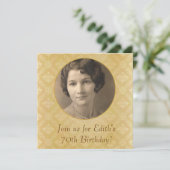 70歳の誕生日パーティーの招待状 招待状 (スタンド正面)