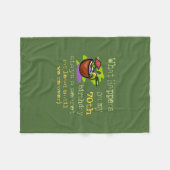 70歳の誕生日パーティーの贈り物。70日に何が起こるか フリースブランケット (正面(横))