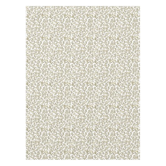 70歳の誕生日パーティーテーマ白人金ゴールド テーブルクロス (正面)