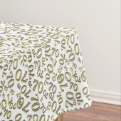 70歳の誕生日パーティーテーマ白人金ゴールド テーブルクロス (インサイチュ)