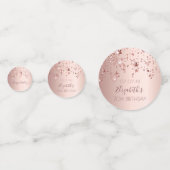 70歳の誕生日パーティーバラ金ゴールドピンクの星のグラム コンフェッティ (正面)