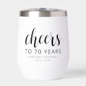 70歳の誕生日パーティーブラックスクリプト (正面)