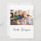 70歳の誕生日パーティー写真70歳 招待状 (裏面)