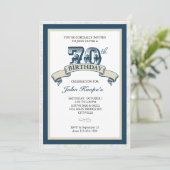 70歳の誕生日パーティー招待状 招待状 (スタンド正面)