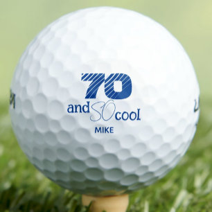 70歳の誕生日パーティー用カスタムゴルフボール クールブルー ゴルフボール