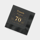 70歳の誕生日パーティー70歳で素敵 箔ナプキン (左)