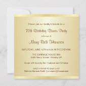 70歳の誕生日パーティー-カスタム写真招待状 招待状 (裏面)