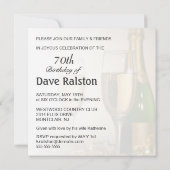 70歳の誕生日パーティー-パーソナライズされた招待状 招待状 (裏面)