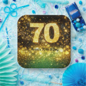 70歳の誕生日パーティー ペーパープレート (パーティー)