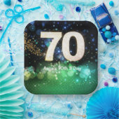 70歳の誕生日パーティー ペーパープレート (パーティー)