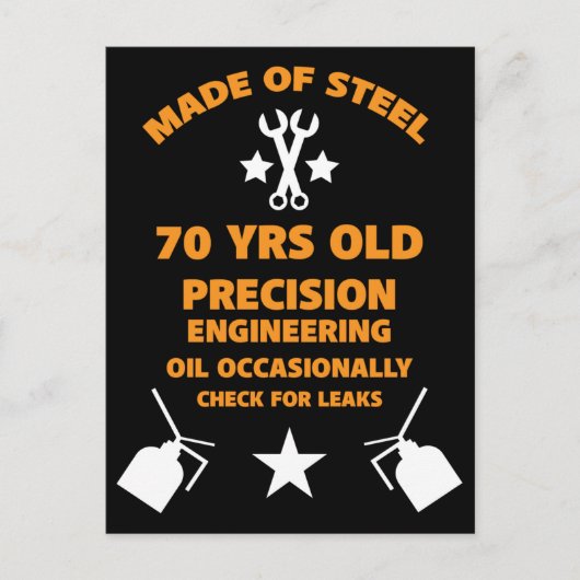 70歳の誕生日パーティー ポストカード (正面)