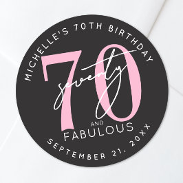 70歳の誕生日パーティー ラウンドシール