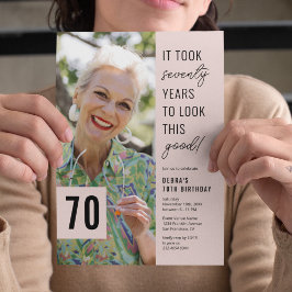 70歳の誕生日パーティー 招待状