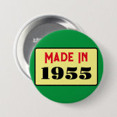 70歳の誕生日パーティー 1955年 70 ピンズ 缶バッジ (正面&裏面)