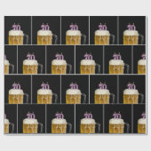 70歳の誕生日ビールマグカップろうそく付き ラッピングペーパー (フラット)