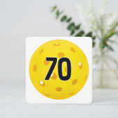 70歳の誕生日ピックルボールパーティー 招待状 (スタンド正面)