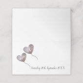 70歳の誕生日ピンクのハートバルーン座席表 プレイスカード (外部開封)