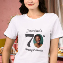 70歳の誕生日フォトゲストTシャツ