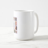 70歳の誕生日フォトコラージュ パープル コーヒーマグカップ (正面右)