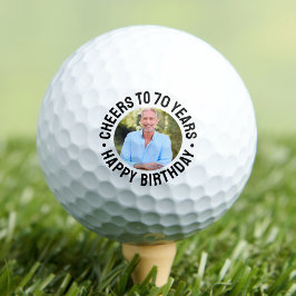 70歳の誕生日フォト ゴルフボール