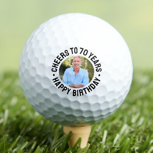 70歳の誕生日フォト ゴルフボール