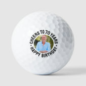 70歳の誕生日フォト ゴルフボール (正面)