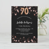 70歳の誕生日ブラックバラ金ゴールドスターズ 招待状 (スタンド正面)