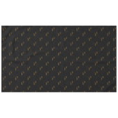 70歳の誕生日ブラック金ゴールドこんにちは70タイポグラフィ テーブルクロス (正面(横))