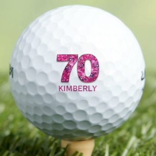 70歳の誕生日プレゼントに - フラワーナンバー ゴルフボール