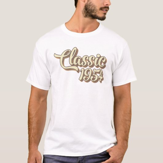 70歳の誕生日プレゼント クラシック 1954 70歳 Tシャツ (正面)