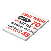 70歳の誕生日プレゼント ノートパッド (回転)