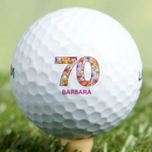 70歳の誕生日プレゼント 花の数字 - 70年 スポーツ ゴルフボール