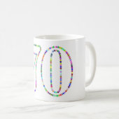 70歳の誕生日マグカップ コーヒーマグカップ (正面右)
