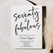 70歳の誕生日ミニマルパーティー 招待状