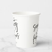 70歳の誕生日ミニマルパーティー 紙コップ (右)