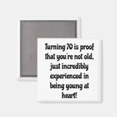70歳の誕生日引用文 マグネット (正面/裏面)