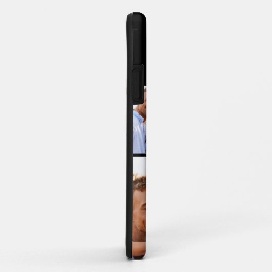 70歳の誕生日金ゴールド黒写真コラージュスタイリッシュ Case-Mate iPhoneケース (裏面/右)