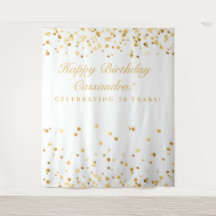 70歳の誕生日飾り、白と金色のフォトブース